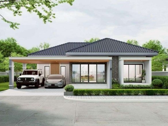 SSF260719 Exclusive Brand New 3-Bedroom Corner Pool Villa Near Jomtien Beach Pattaya - Nong Prue