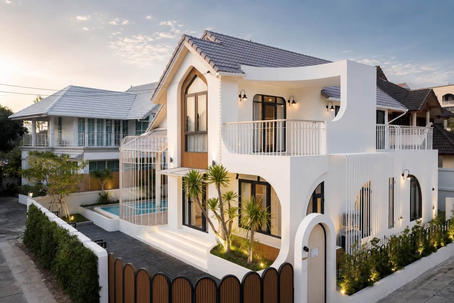 SST260730 Central Pattaya Pool Villa – Modern 3-Bedroom Single House near Sukhumvit